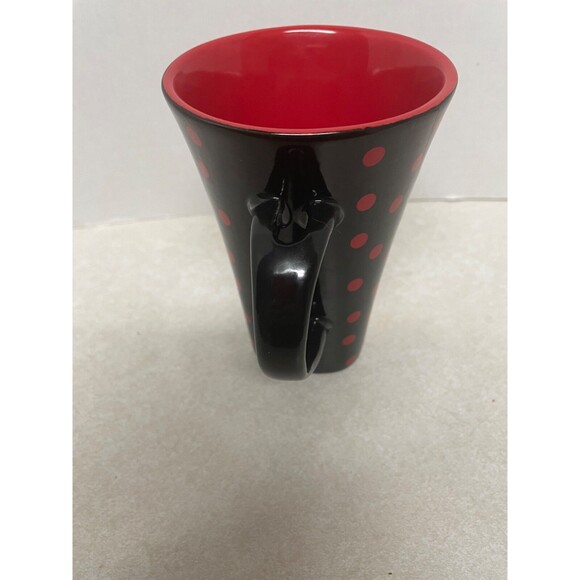 People HTC Art Deco Lady w/Red Hat And Rose Ceramic Mug  Black & Red 8oz - Picture 8 of 9